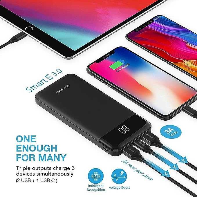Powerbank Charmast 10400mAh czarny nowy