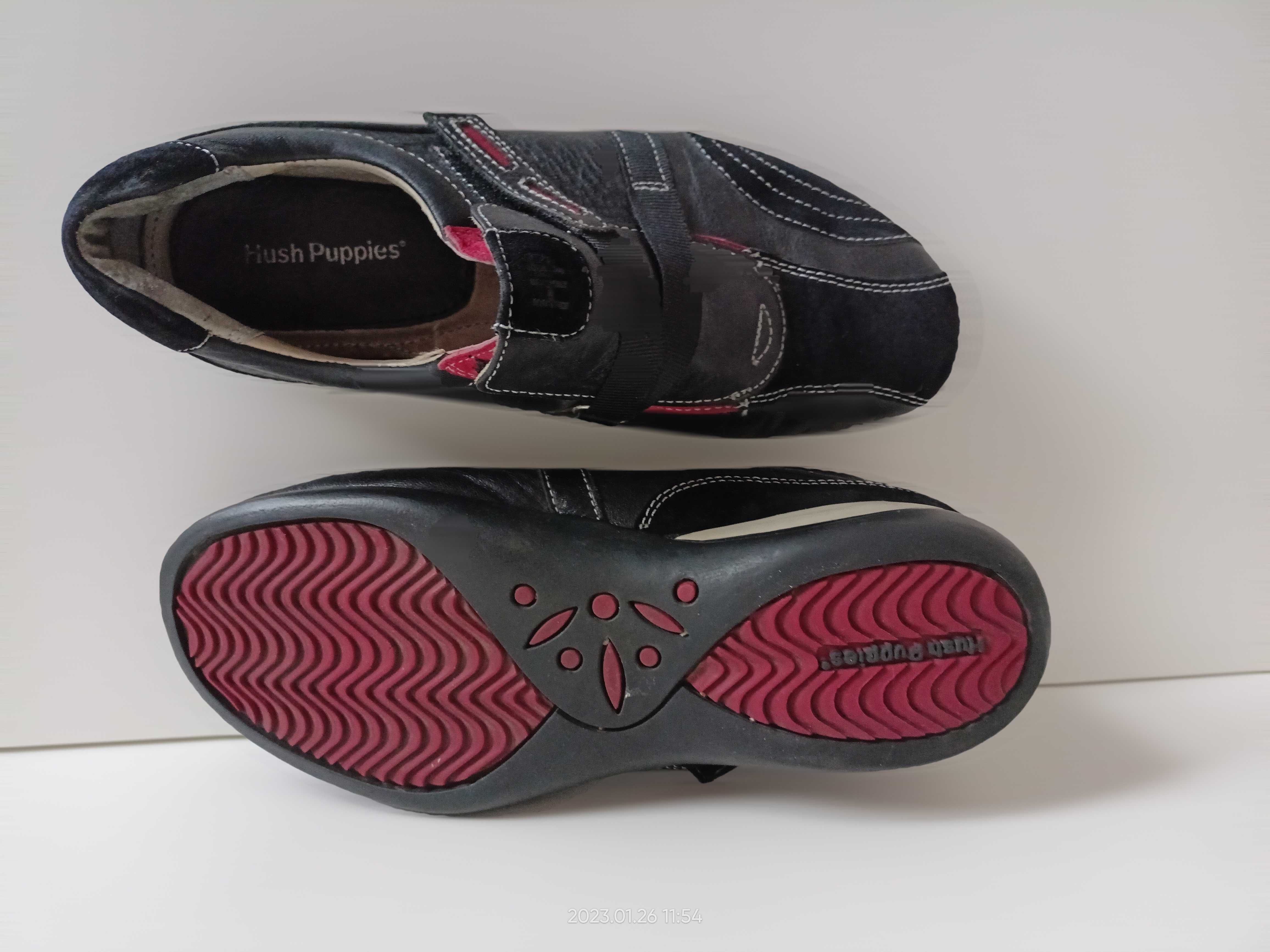 HUSH PUPPIES USA sneakersy półbuty skóra rzepy 38 jesień 1zł