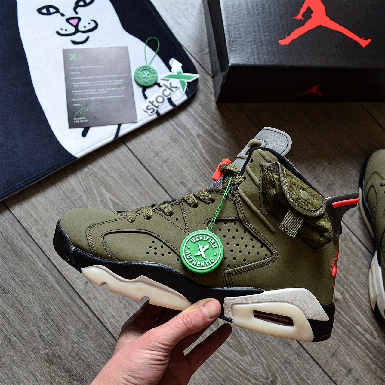 Travis Scott x Air Jordan 6 Retro GS 'Olive'