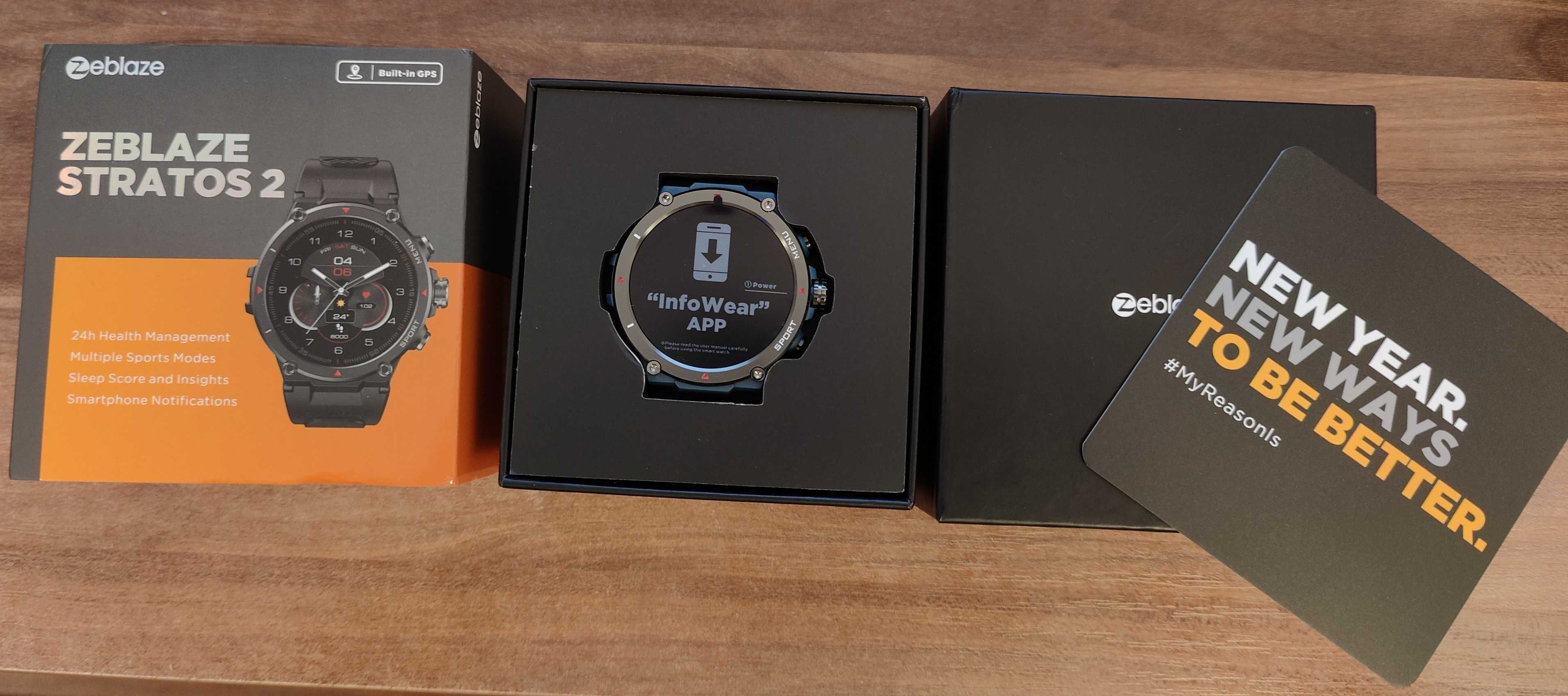 Zeblaze Stratos 2 Smartwatch Fitness 1,3" AMOLED Wbudowany GPS