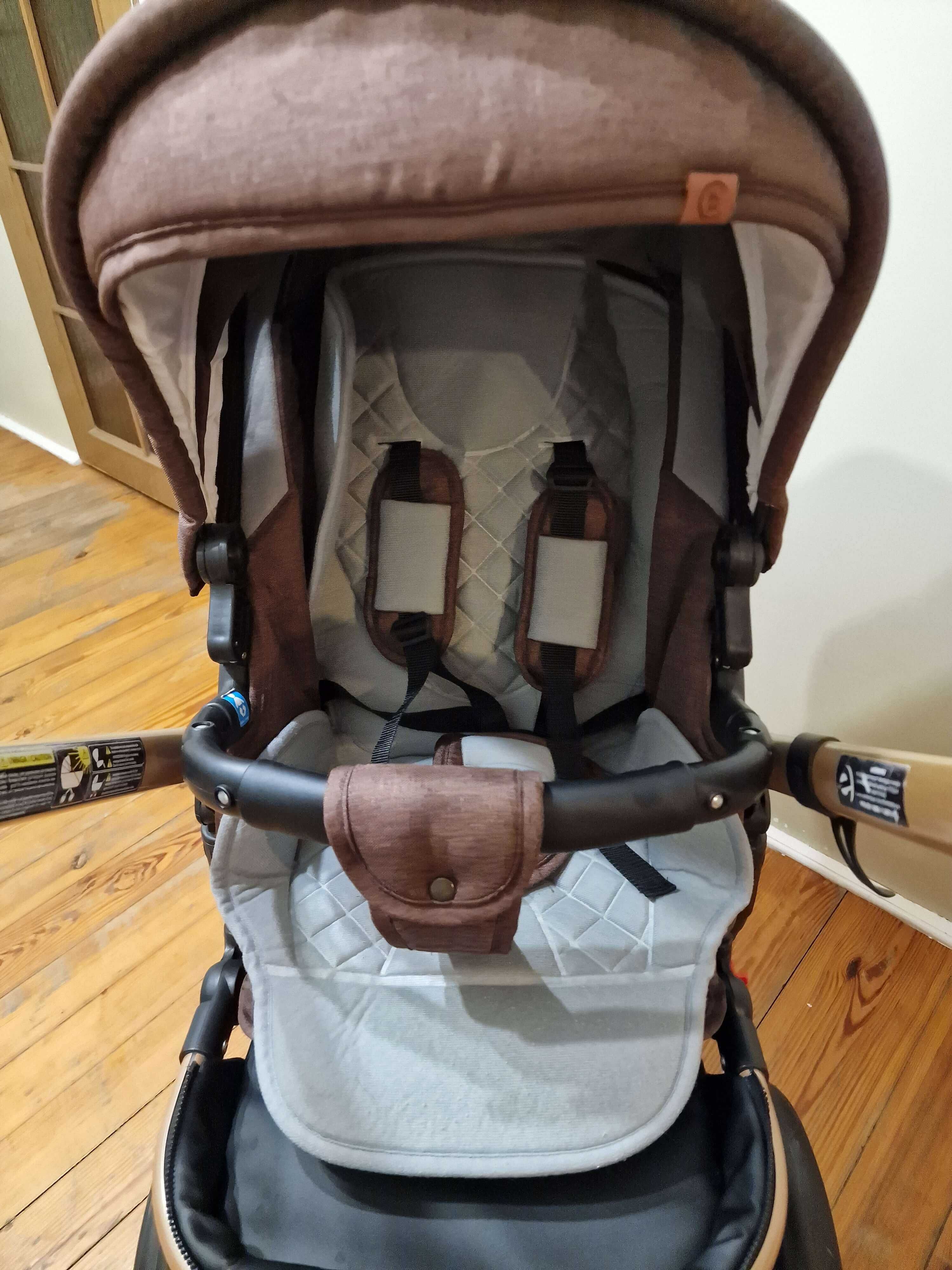 Wózek Coto Baby Quara 2w1 + nosidełko Maxi Cosi Tinca