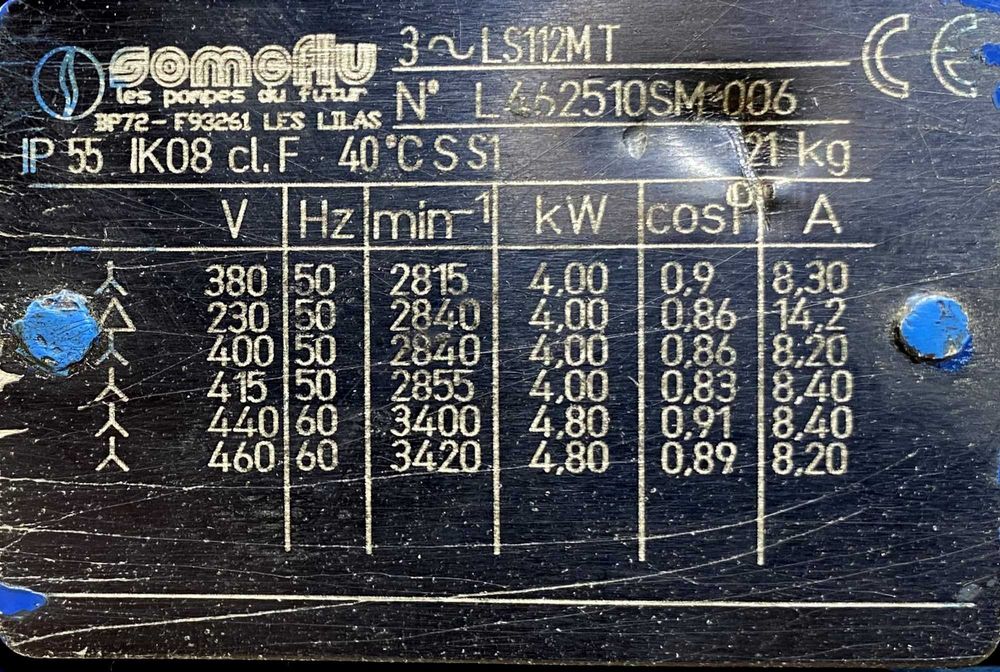 pompa HMI-N 50/150 4kW 2840obr.