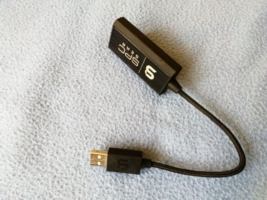 Karta dźwiękowa SPC Gear VIRO adapter USB kabel słuchawki

https://spc