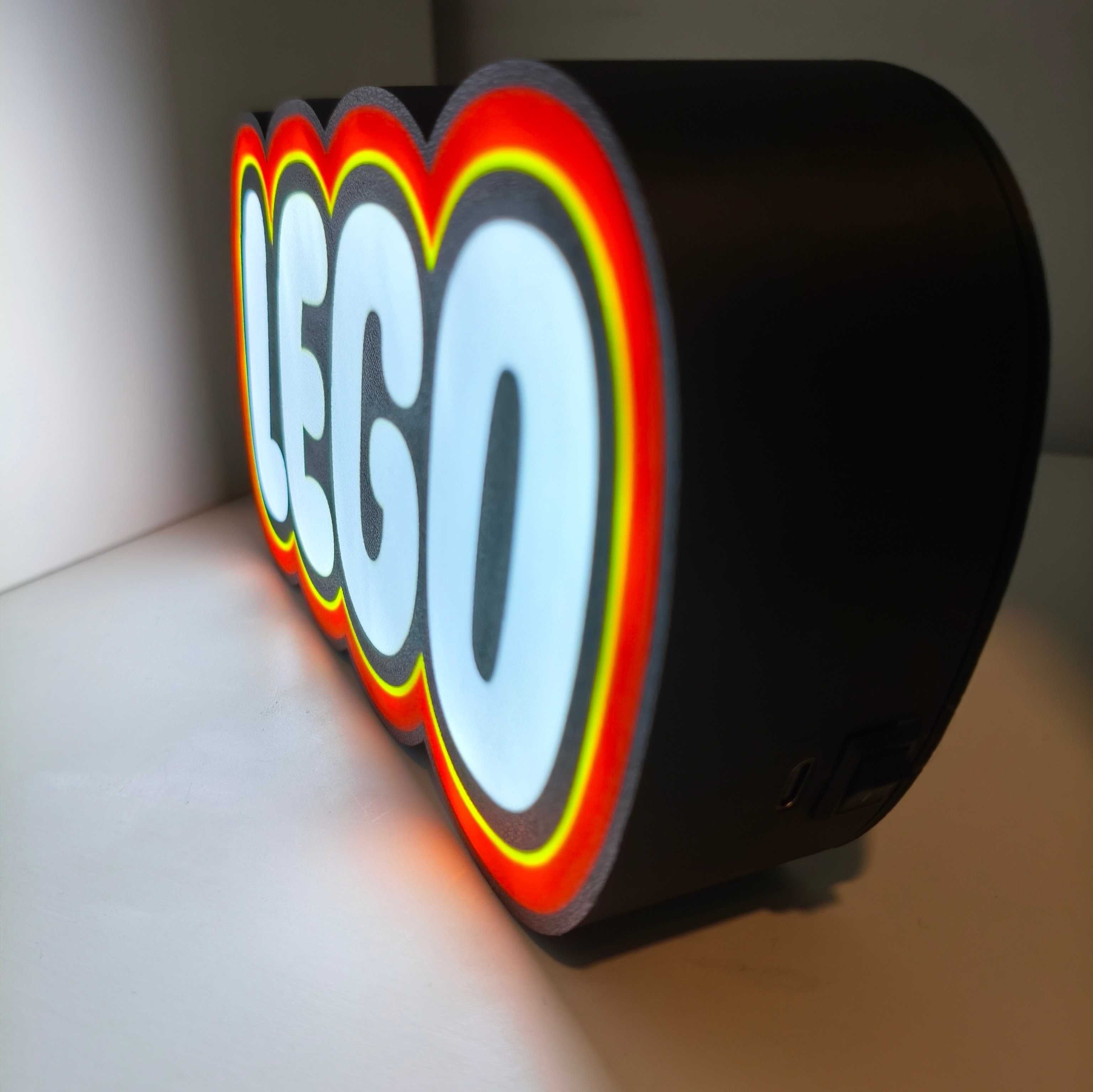 Luminária LED Lego com baterias internas e botão ON/OFF