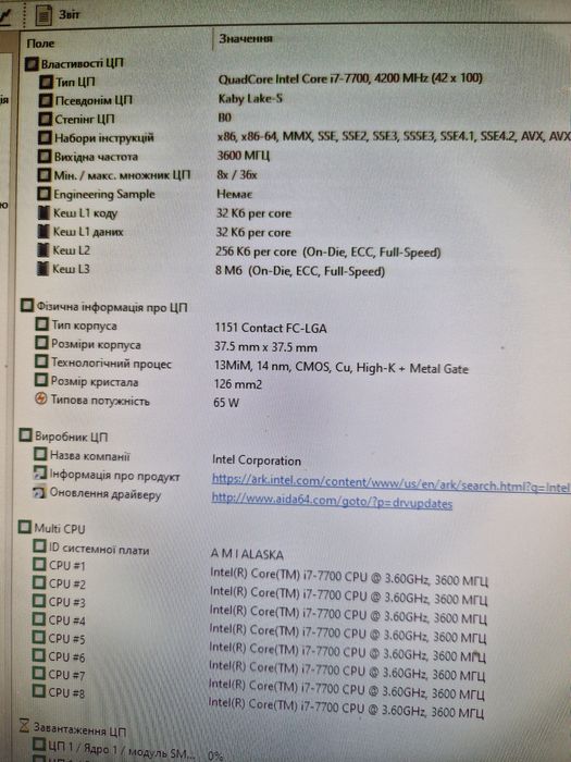 Intel i7-7700 4.2ghz/16gb/Материнка(m.2ssd)/охлад Мощний комплект