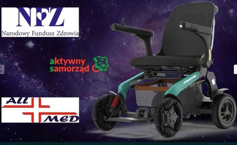 Wózek inwalidzki Robooter E60A elektryczny Dofinansowanie NFZ