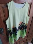 Blusa alças em verde tamanho XL/XXL Nova