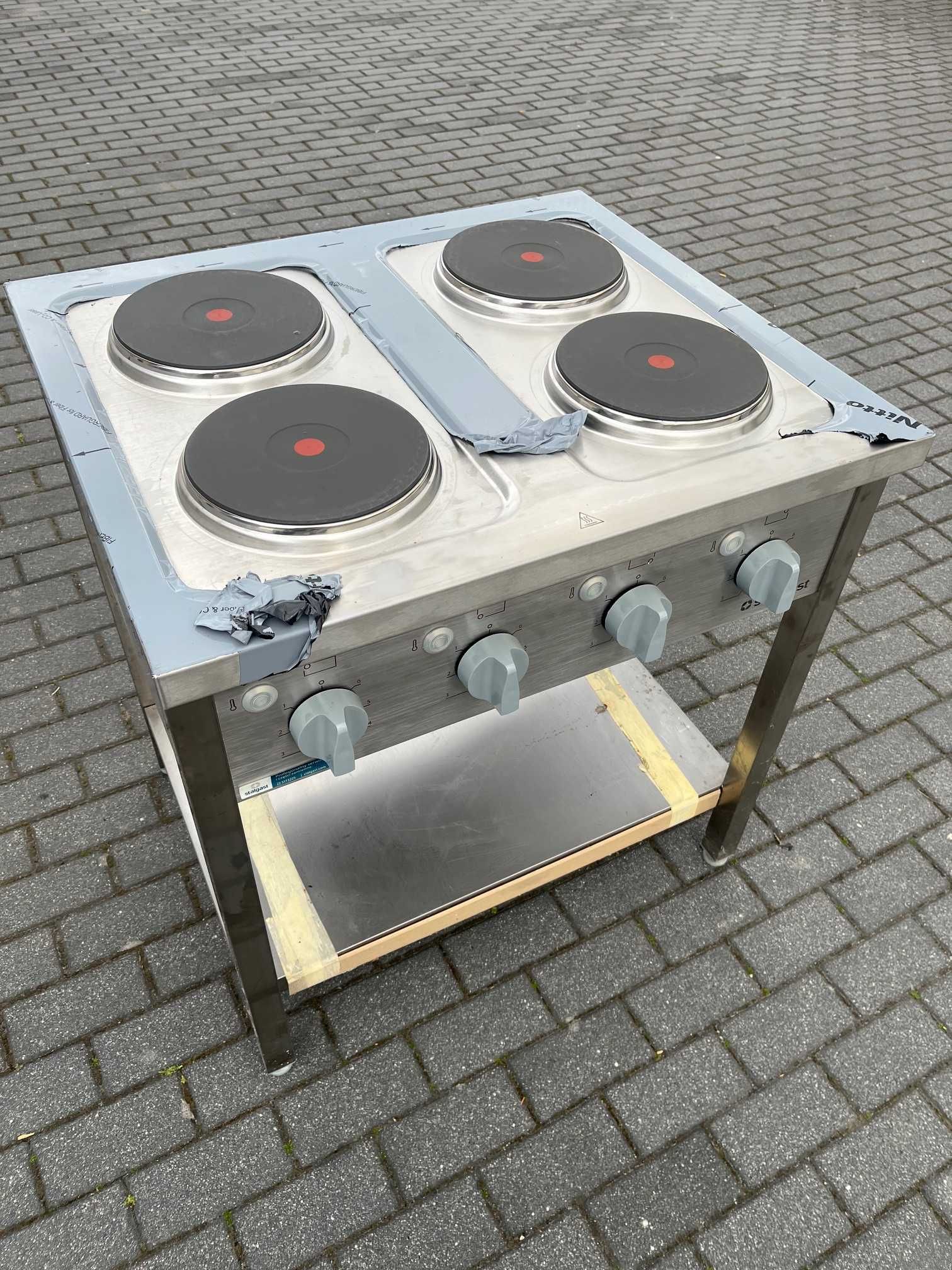 Nowa Kuchnia Elektryczna STALGAST 979500 | 4 palniki | 10.4 KW