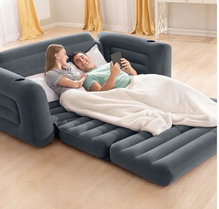 Materac Dmuchany Dwuosobowy Sofa Intex 203x231x66 Intex 66552 MODEL