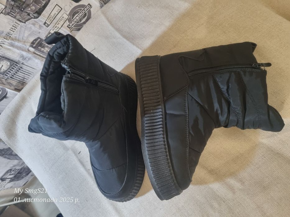 Сапоги зимові дутіки