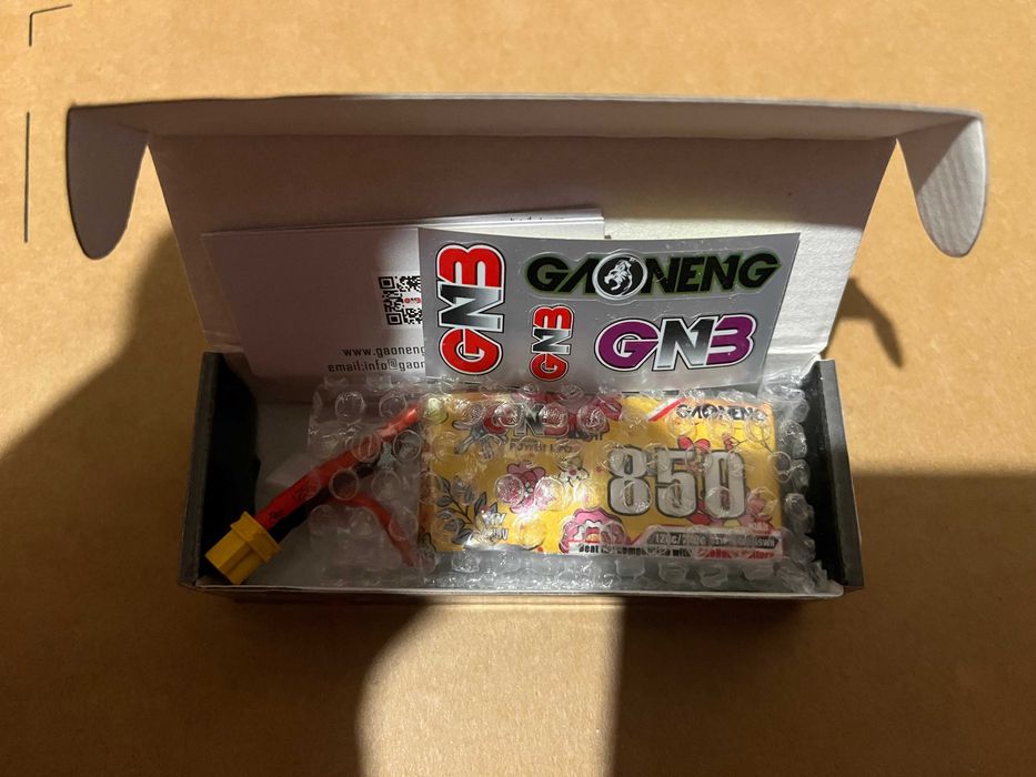 Аккумулятор GN3 LiPo 11,4v 850 mAh 120-240c