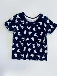 George t-shirt niemowlęcy czarny dinozaury r.68-74