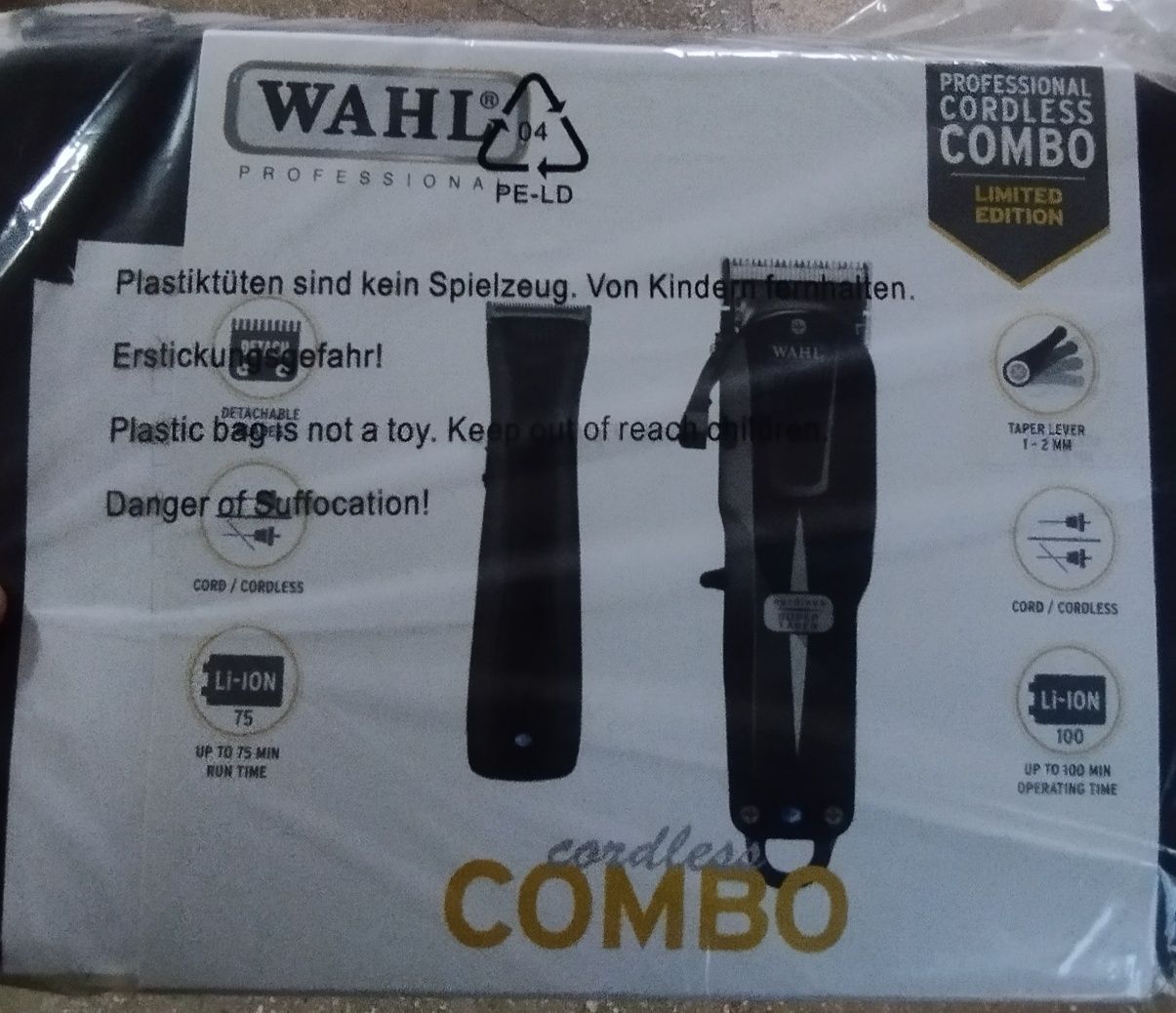 набор  машинка і тример триммер Wahl Cordless Combo Super Taper 1400