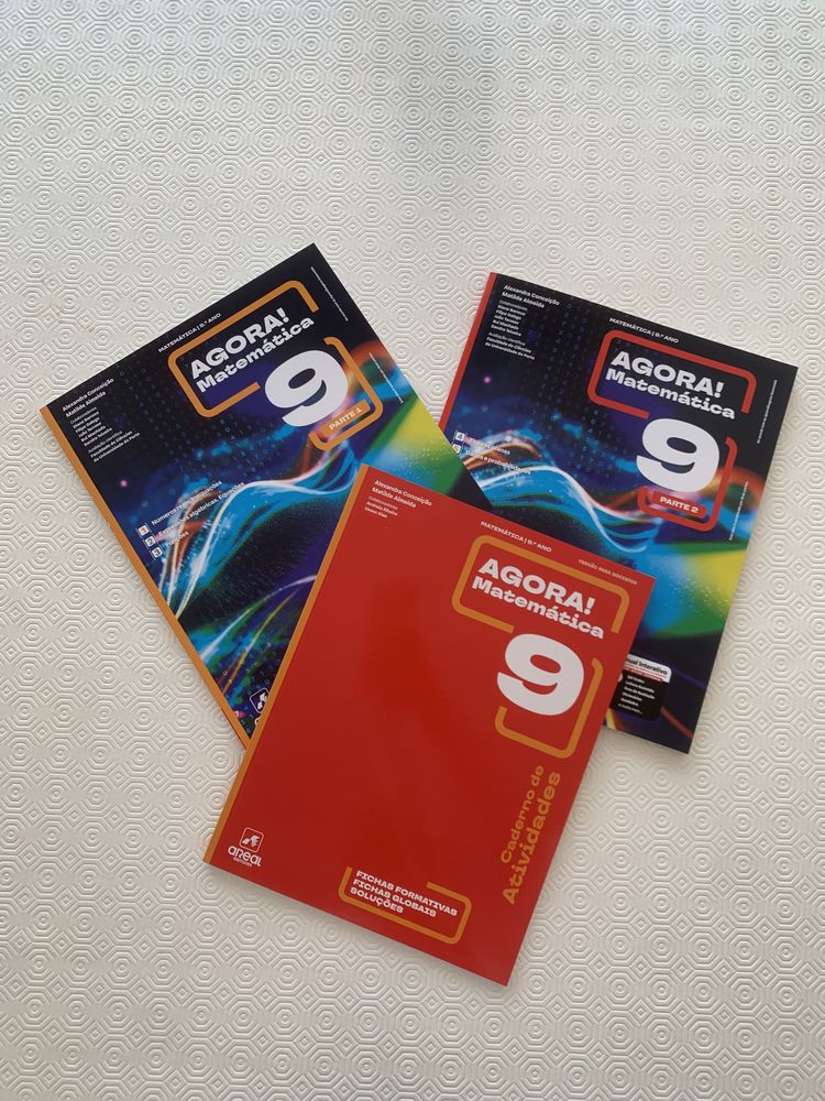 Manuais NOVOS + Cad Atividades Agora Matematica 9