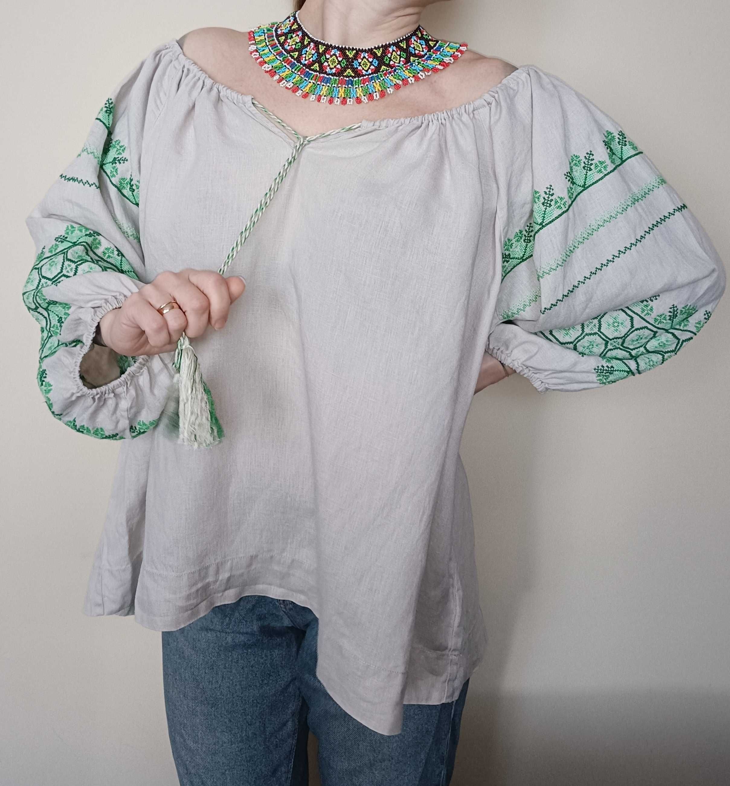 Haftowana koszula, вишиванка, lniana koszula, bluza boho