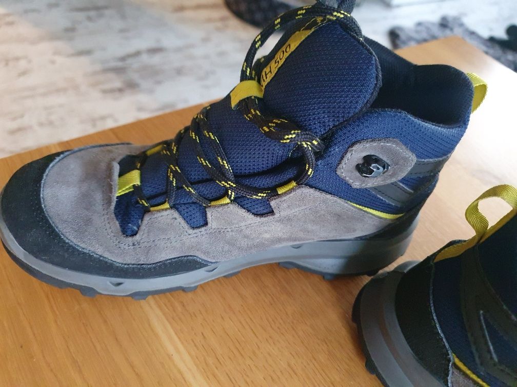Buty turystyczne dla dzieci Quechua MH500 wysokie wodoodporne