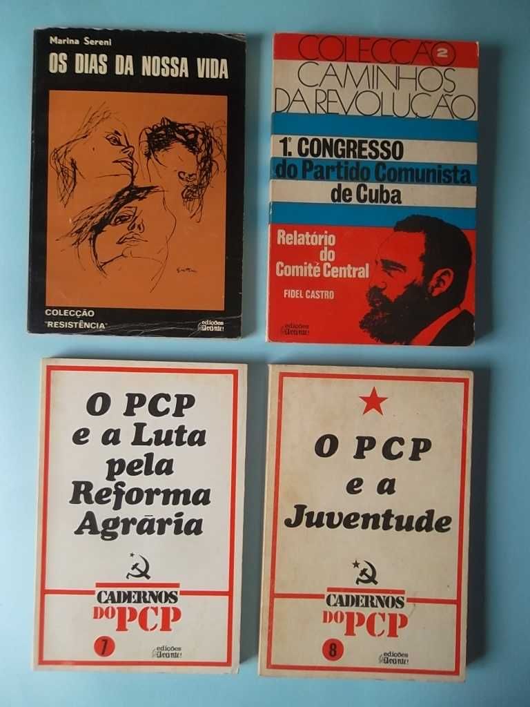 4 Livros Política pós-25 Abril, Edições Avante, 5EUR todos.