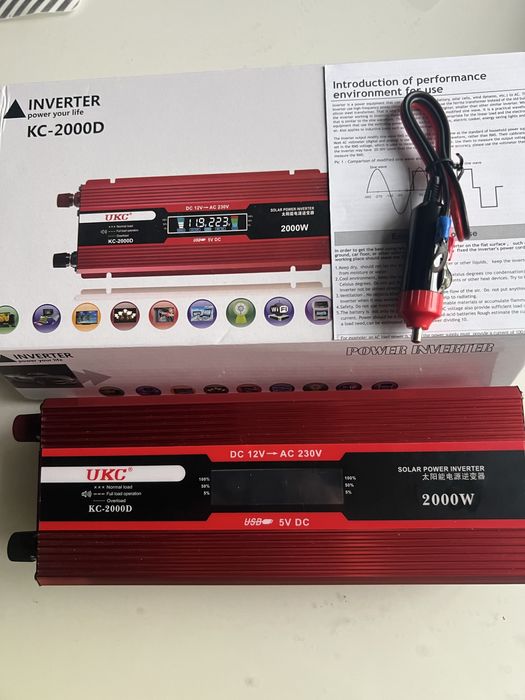 Інвертор КС-2000D зарядний пристрій