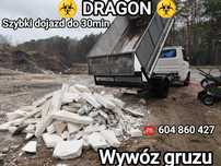 DRAGON TANI Szybki Wywóz Gruzu z zaladunkiem,Mebli,Odpadów,Wywrotka