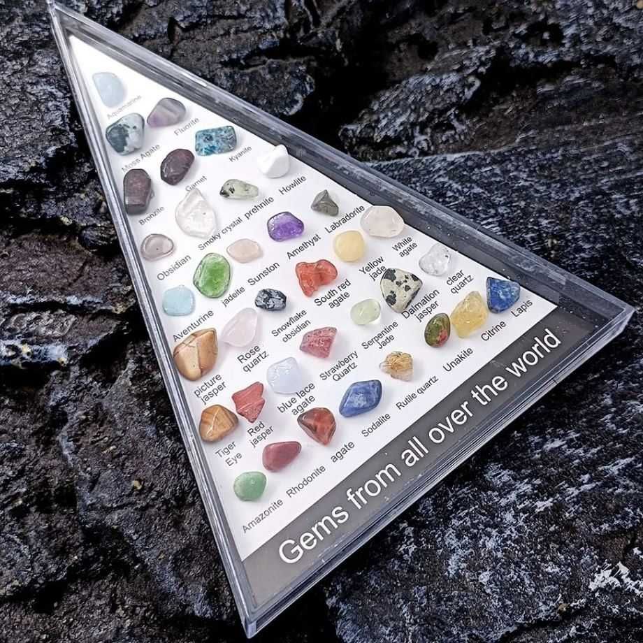 okazy minerałów z całego świata 36 szt Kamienie naturalne