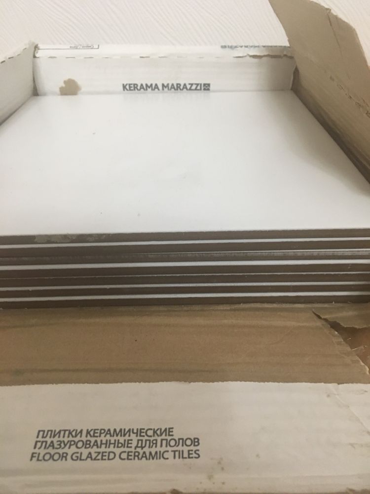 Плитка белая керамическая глазурованная для полов TM Kerama Marazzi