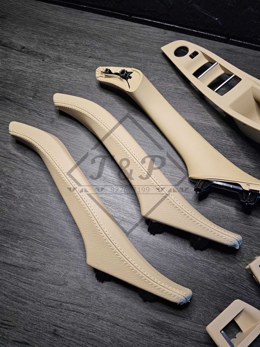 Pack TOTAL Puxadores Pele Porta Interior BMW F10 F11 18 Série 5 -NOVOS