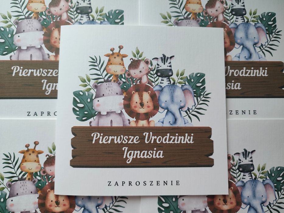 Zaproszenia na chrzest, roczek, urodziny