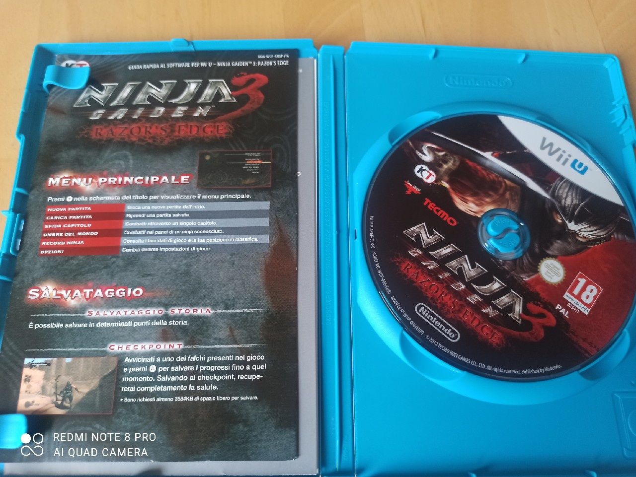 Ninja 3 Gaiden Razor's Edge Wii U stan BDB