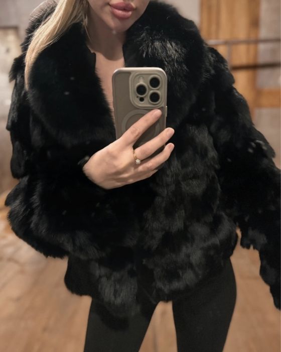 Nowe gęste futro futerko z lisa rozmiar S/M dlugość 60 cm