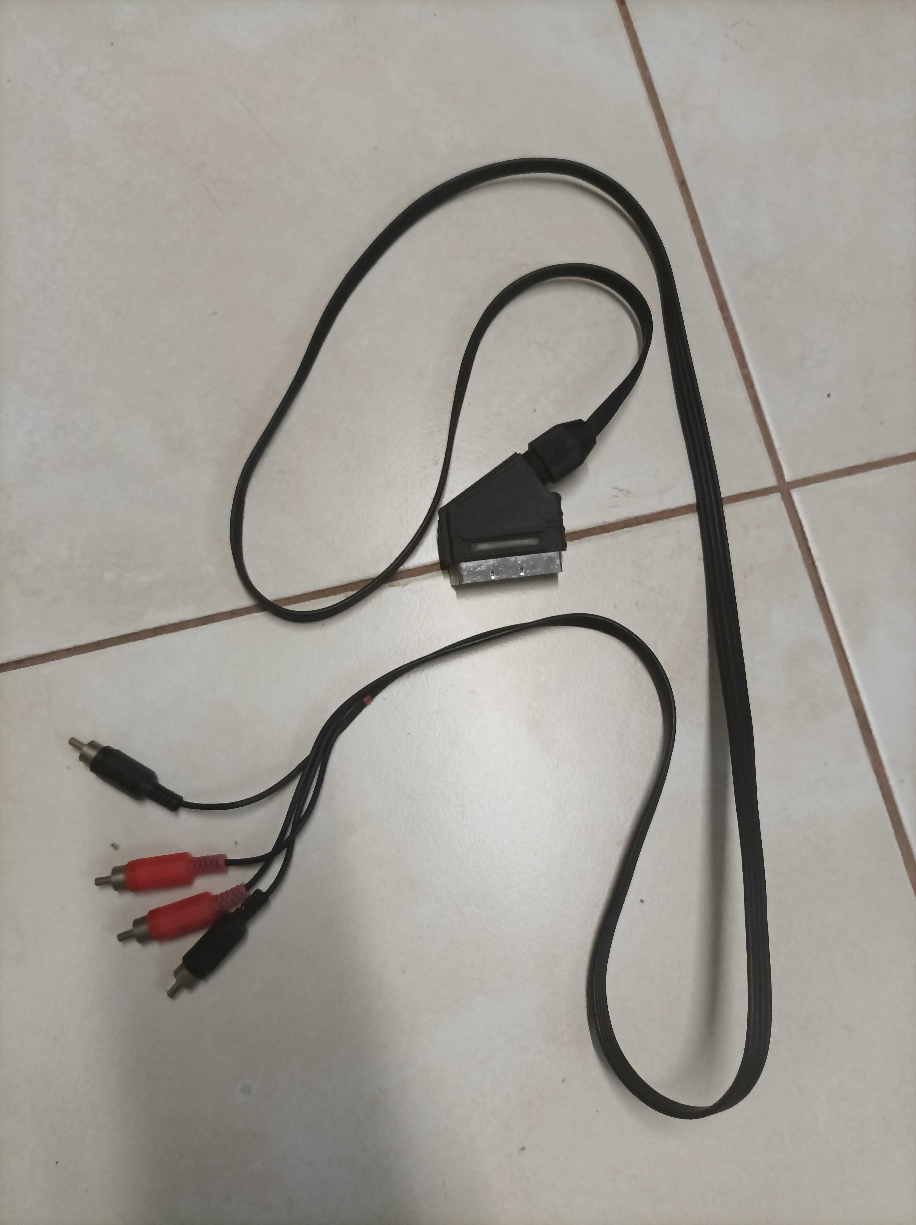 Kabel Euro Scart, Vivanco 1,5 m, pozłacany plus inne, zestaw