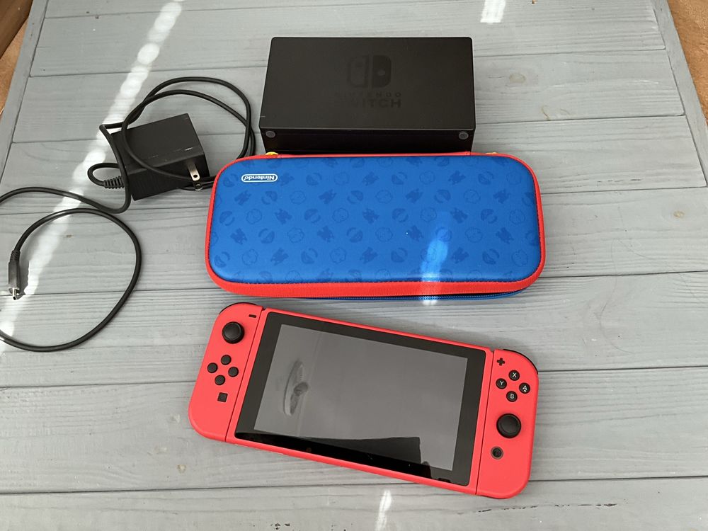 Nintendo switch mario red and blue edition