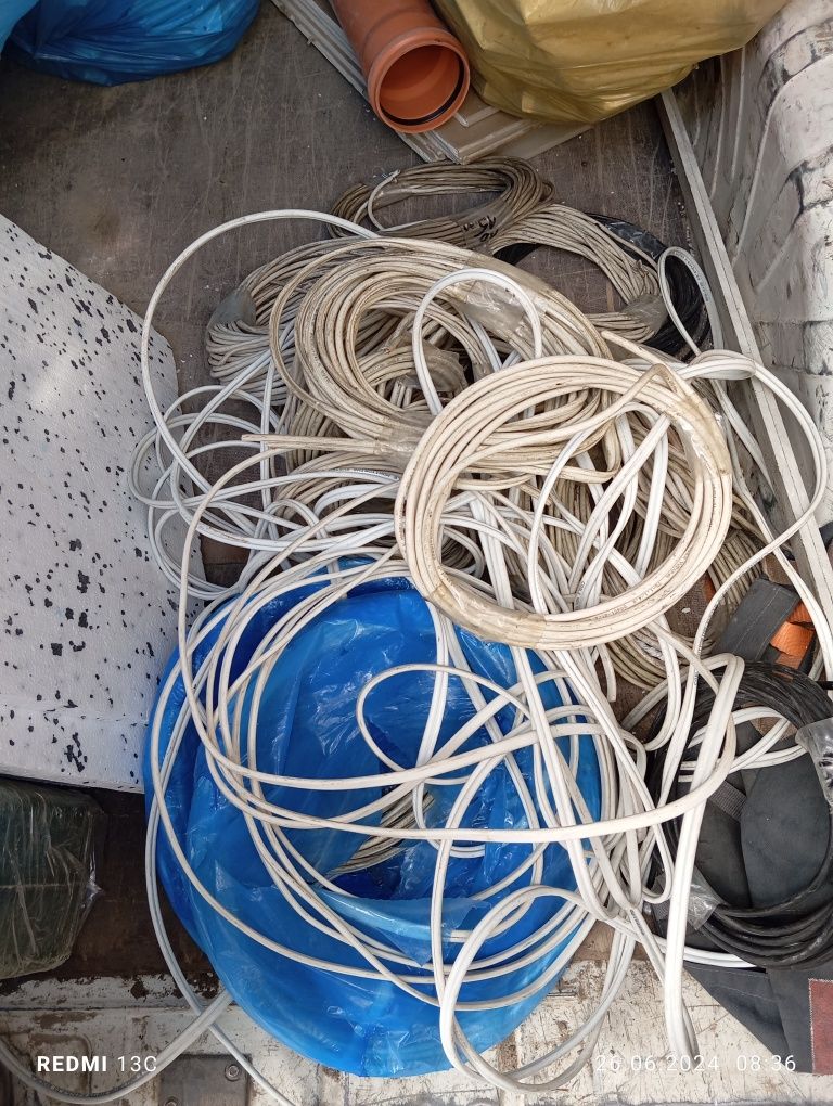 Kable telefoniczne, monitoring, alarmowe po budowie, przewody