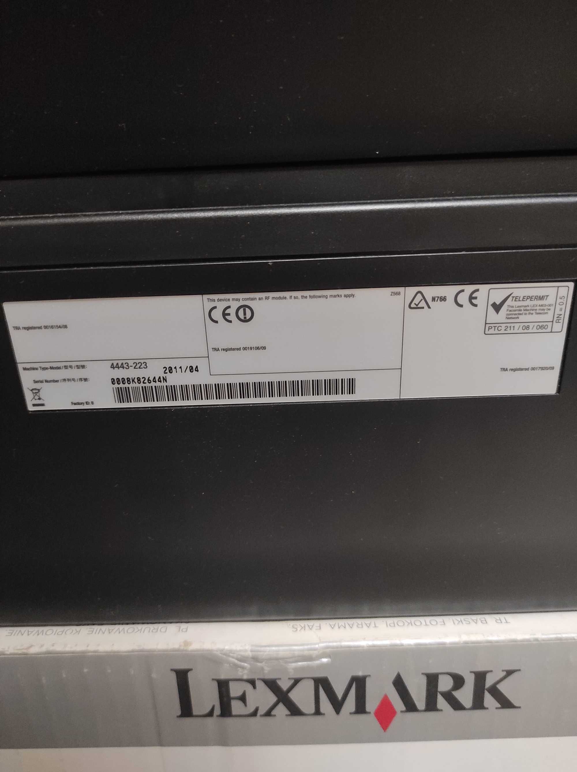 Drukarka Lexmark S409, uszkodzona