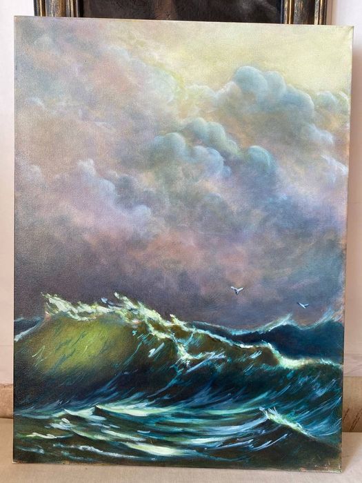 Картина маслом. Морской пейзаж