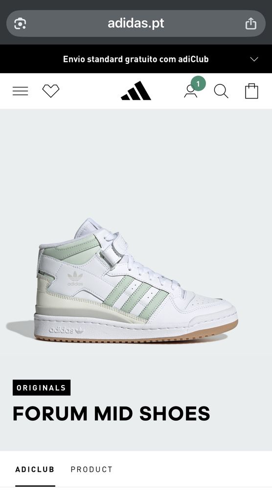 Tenis ADIDAS Forum Mid Shoes Brancos
