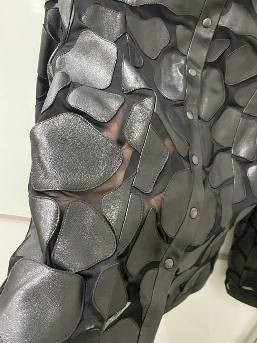 Рубашка з  натуральної шкіри