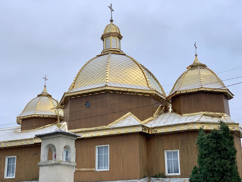 Покрівельні роботи Виготовлення та покриття куполів,перекриття церков