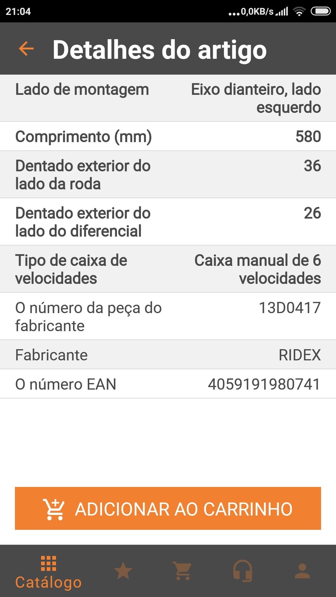 Transmissão volvo c30