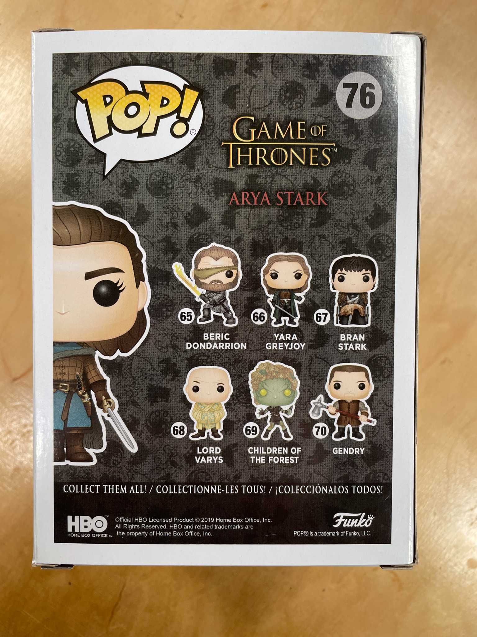 Funko pop Arya Stark 76 Limited Edition Gra o Tron z protektorem