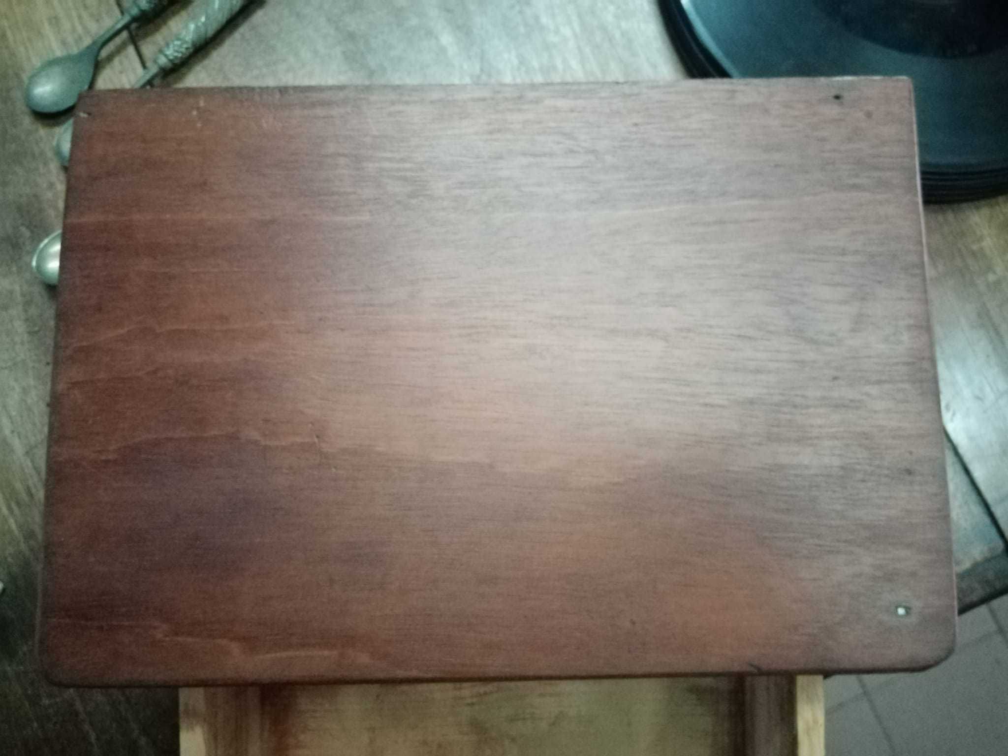 Caixa gaveta  de madeira mogno de arrumação