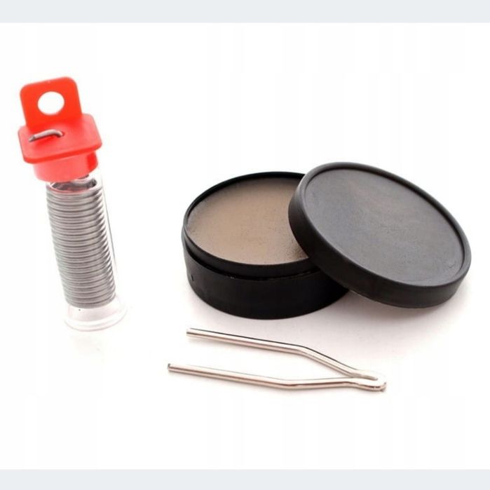 Lutownica transformatorowa 100W dioda led pistolet + zestaw Kraft&Dele