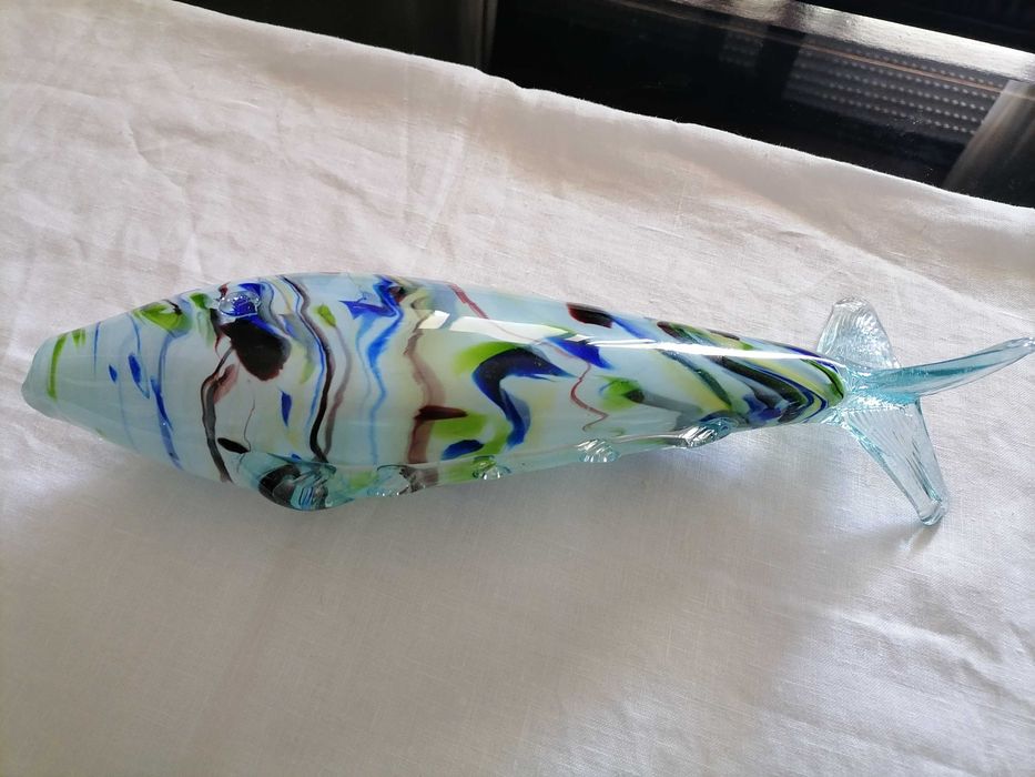 Peixe em cristal Murano da década de 50