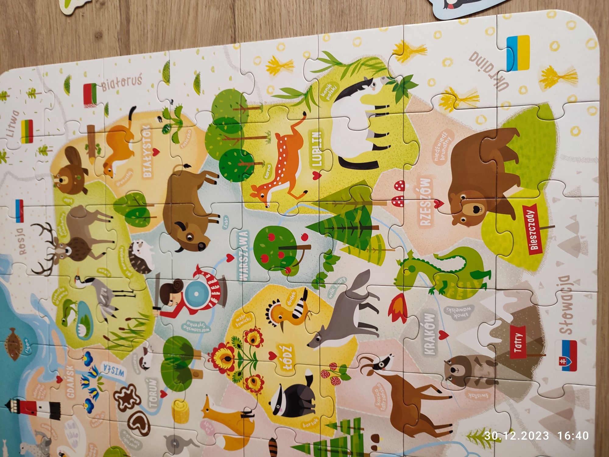 Czuczu puzzle mapa Polski