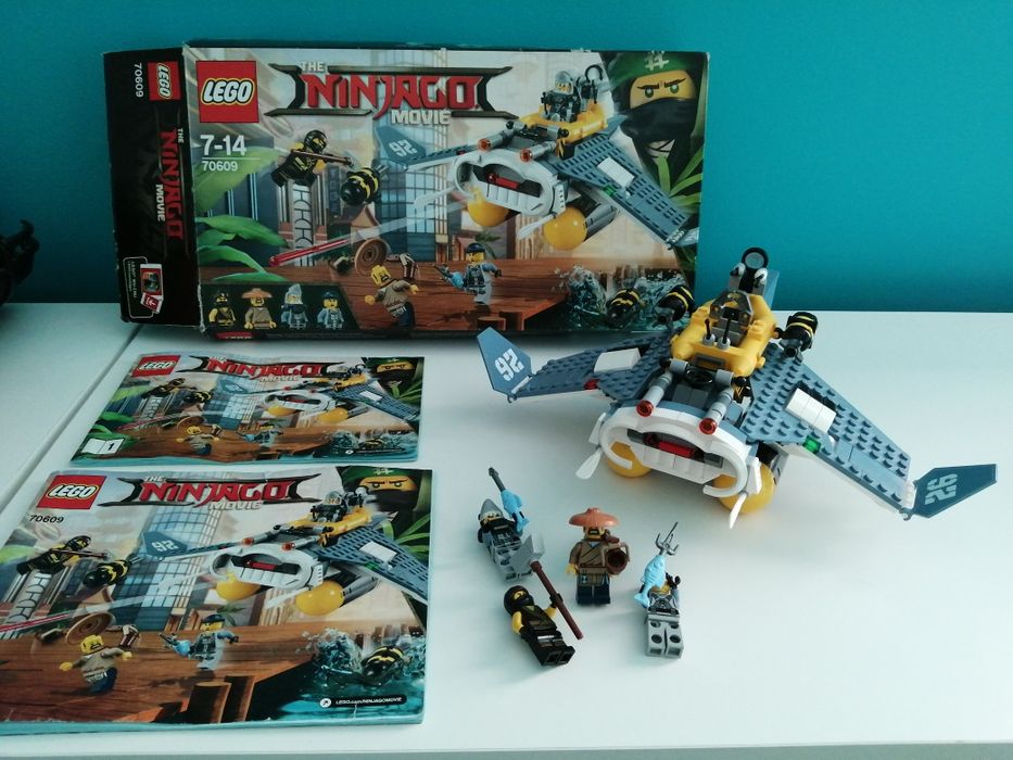 Lego ninjago 70609 bombowiec Manta Ray 100 %