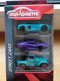 Nowe trzy samochody hot wheels samochodziki majorette resoraki jeep