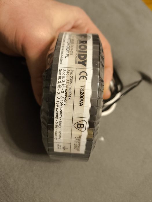 Transformator zasilajacy toroid TS200VA