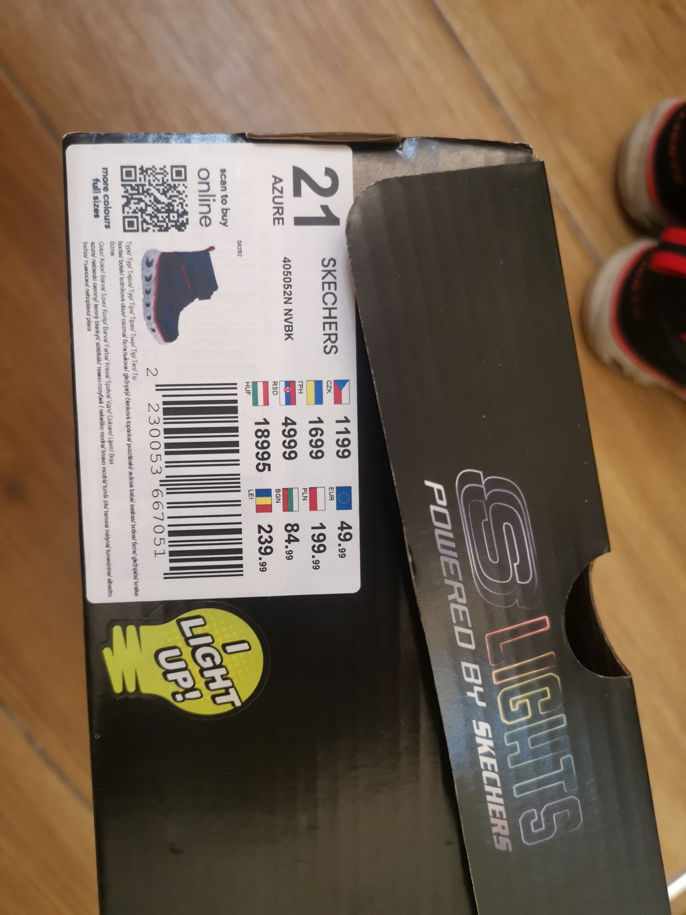 Skechers, botki, buty dziecięce 21, że światłem, 
Botki