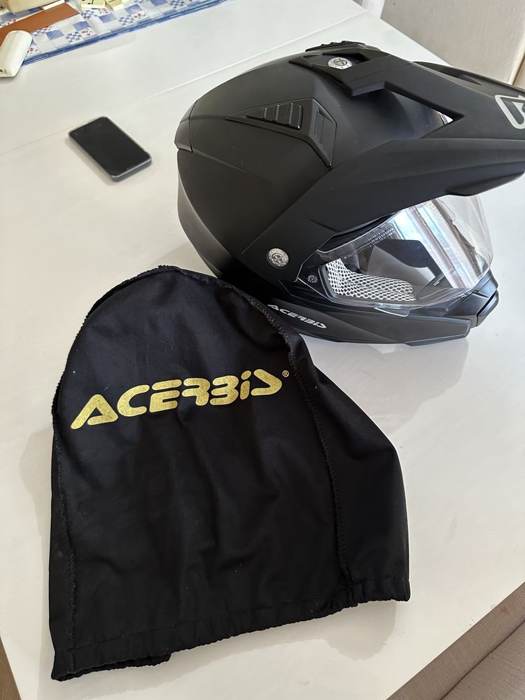 Capacete ACERBIS ACORDE preto mate tamanho L