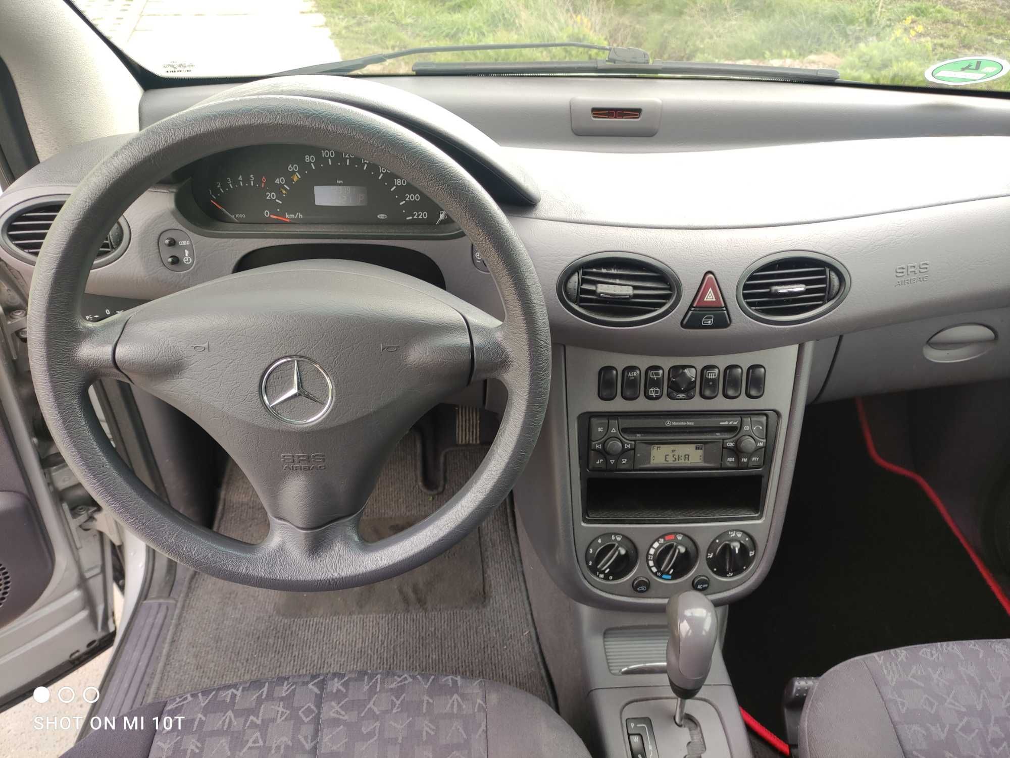 Mercedes A klasa 1.6 b AUTOMAT 2003 long klima 123 tys km stan BDB