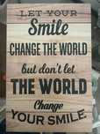 Placas com frases motivacionais